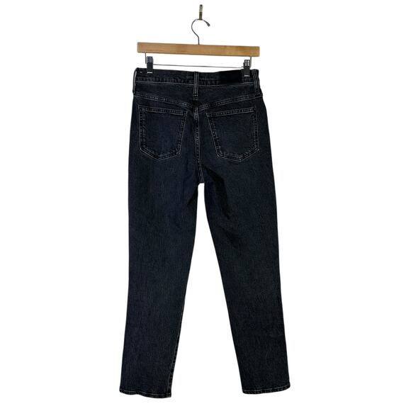 Madewell Perfect Vintage Jeans Size 26 Black Straight Leg Rigid High Rise Retro - Picture 6 of 9